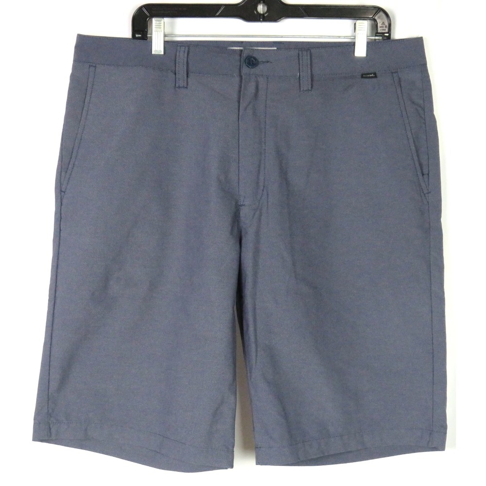 Travs Mathew Blue Flat Front 10" Performance Chino Golf‎ Shorts Men's 36